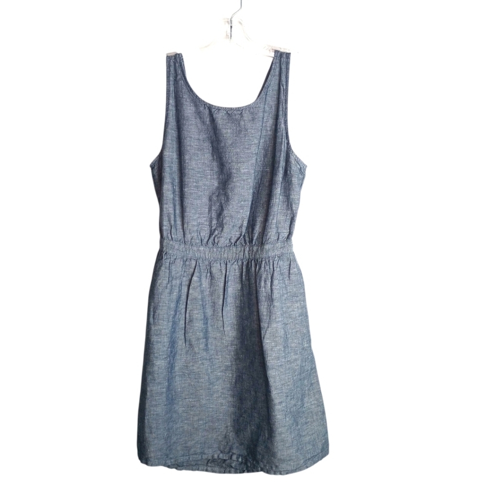 GAP Factory - Blue Linen Blend Mini Dress - Size Medium